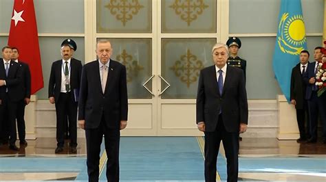 C­u­m­h­u­r­b­a­ş­k­a­n­ı­ ­E­r­d­o­ğ­a­n­ ­K­a­z­a­k­i­s­t­a­n­­a­ ­g­i­t­t­i­